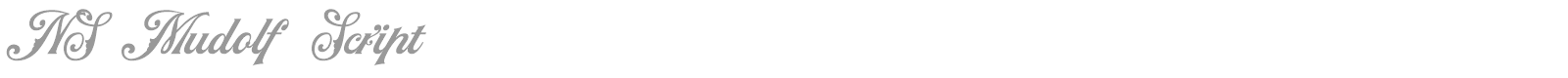 NS Mudolf Script font preview